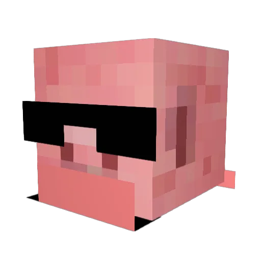 Saoorpitechus Minecraft avatar head, 3D render