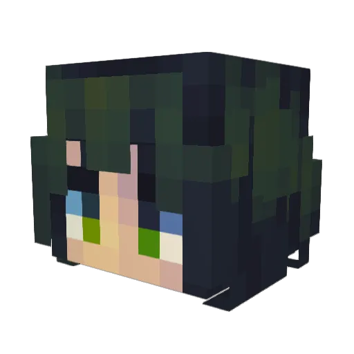 Sapalling Minecraft avatar head, 3D render