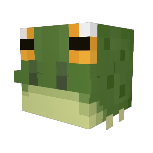 Sapao Minecraft avatar head, 3D render