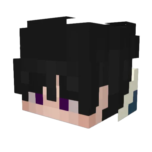 Saper_lel Minecraft avatar head, 3D render
