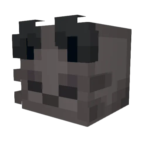 Sapfling Minecraft avatar head, 3D render