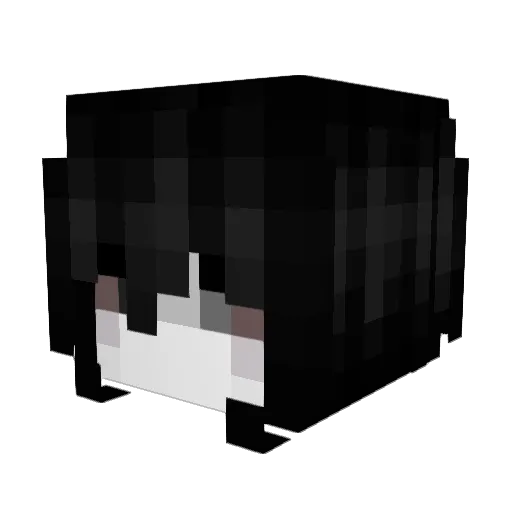 Saphae Minecraft avatar head, 3D render