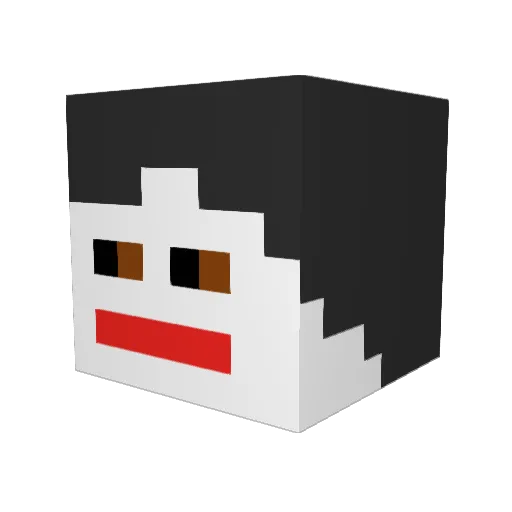 Saphatrix Minecraft avatar head, 3D render