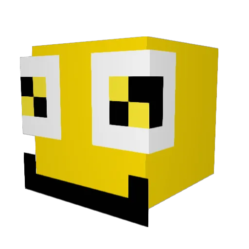 Saphir21 Minecraft avatar head, 3D render