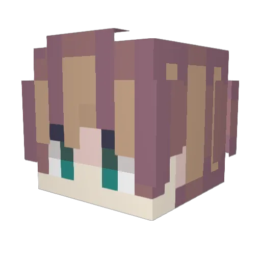 SaphirBrando Minecraft avatar head, 3D render