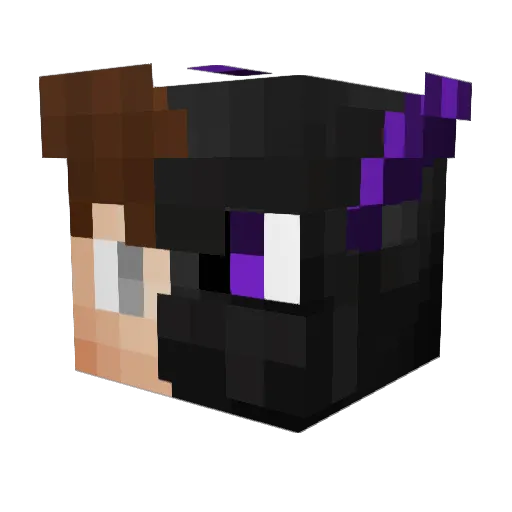 SaphirYT Minecraft avatar head, 3D render