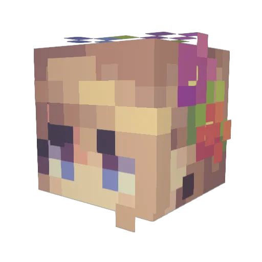 Saphira234 Minecraft avatar head, 3D render