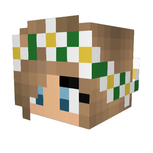 SaphiraBlade Minecraft avatar head, 3D render