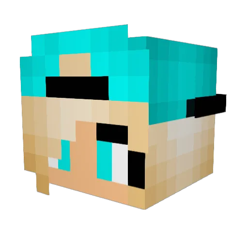 SaphiraJuniper Minecraft avatar head, 3D render