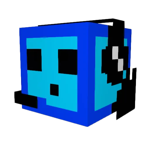 Saphire305 Minecraft avatar head, 3D render