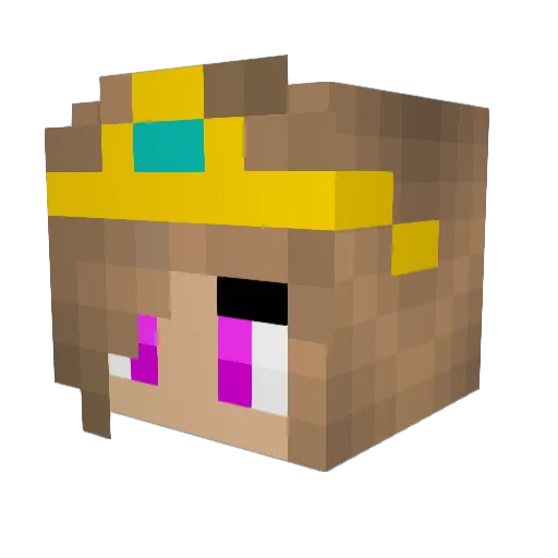 SaphireGammer Minecraft avatar head, 3D render