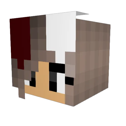 SaphireSaber75 Minecraft avatar head, 3D render