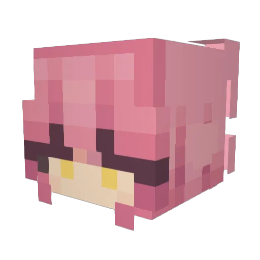 SaphireXX42 Minecraft avatar head, 3D render