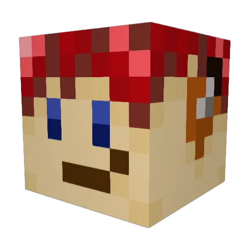 Saphirestarr14 Minecraft avatar head, 3D render