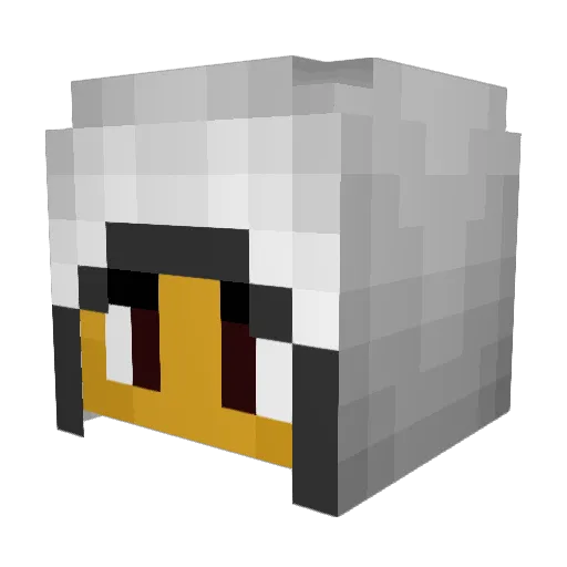Saphiron86 Minecraft avatar head, 3D render