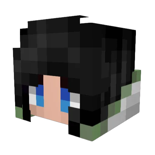 Saphirre_ Minecraft avatar head, 3D render