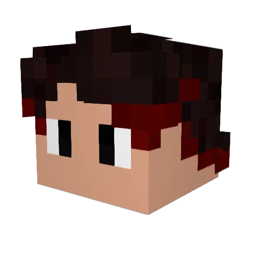 SaphorionN Minecraft avatar head, 3D render