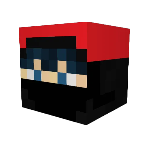 Saphorius Minecraft avatar head, 3D render
