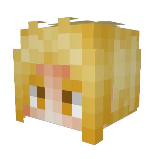 Saphrole Minecraft avatar head, 3D render