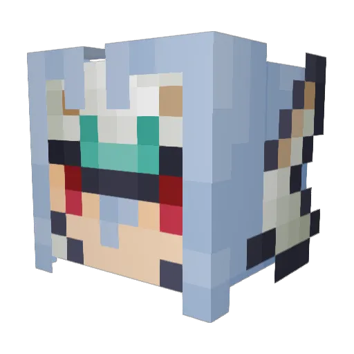 Sapients Minecraft avatar head, 3D render