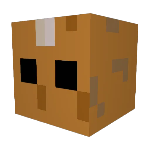 SapikoGaming Minecraft avatar head, 3D render
