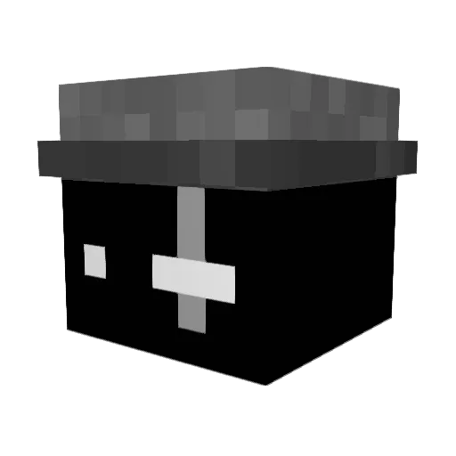 Sapish Minecraft avatar head, 3D render