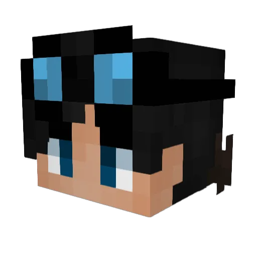 Sapojnik Minecraft avatar head, 3D render