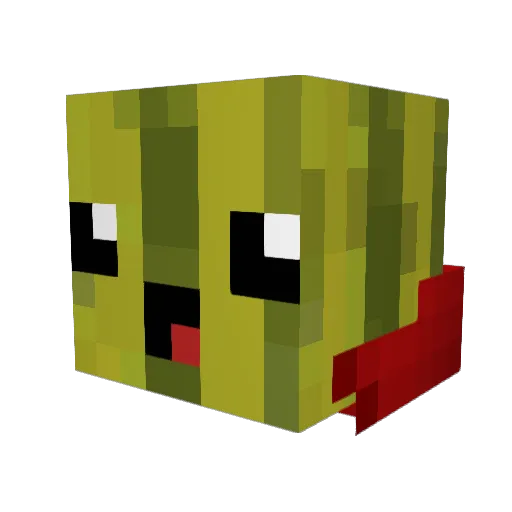 Sapou_ Minecraft avatar head, 3D render