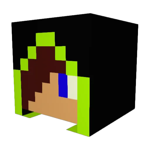 Sapounofouskas Minecraft avatar head, 3D render