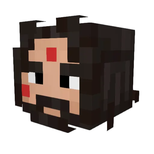 SapowLtda Minecraft avatar head, 3D render