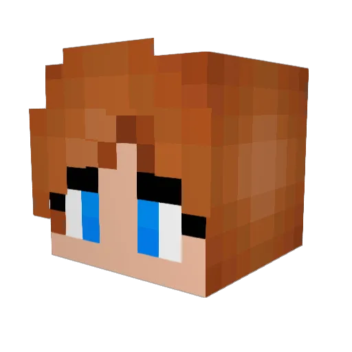 Sapphi393 Minecraft avatar head, 3D render