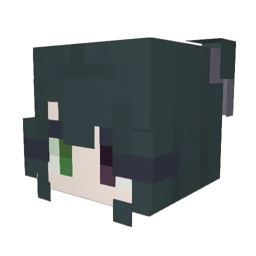 SapphicEggs Minecraft avatar head, 3D render