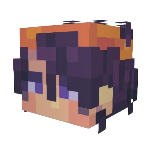 Sapphic_Soul Minecraft avatar head, 3D render
