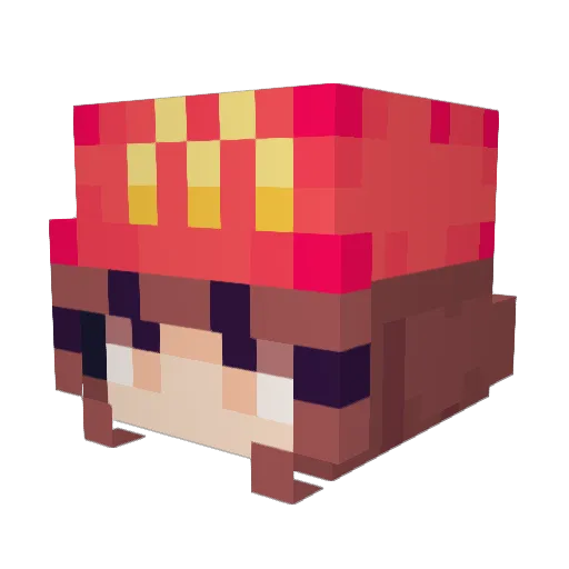 Sapphie_ Minecraft avatar head, 3D render