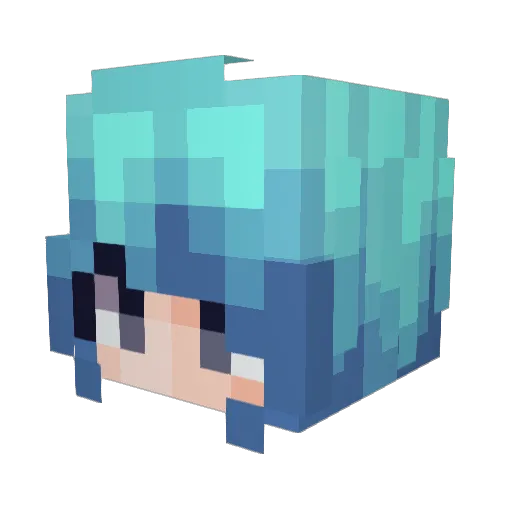 Sapphira_Rose Minecraft avatar head, 3D render