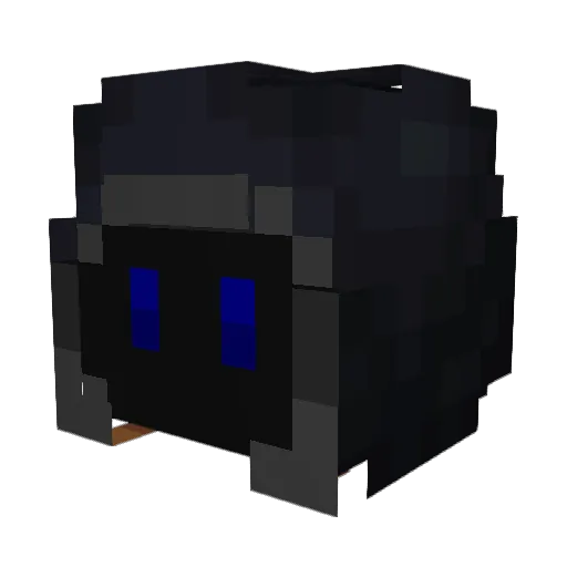 SapphireAurora Minecraft avatar head, 3D render