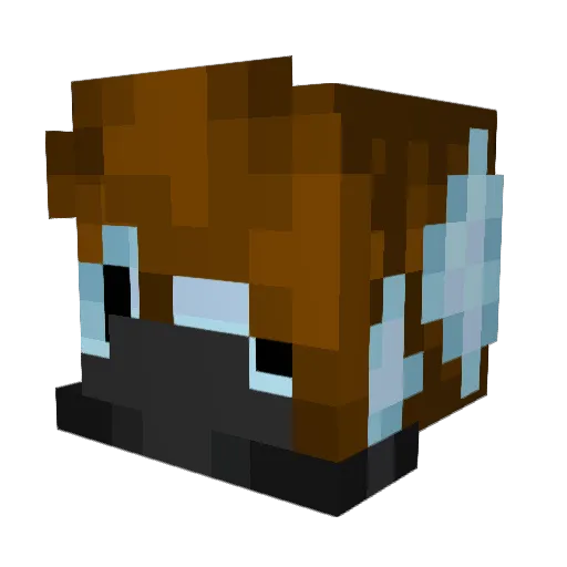 SapphireKat_ Minecraft avatar head, 3D render