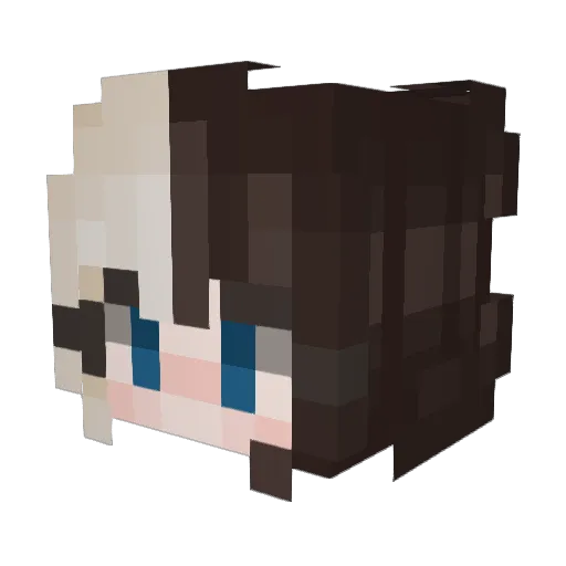 SapphireMoonLite Minecraft avatar head, 3D render