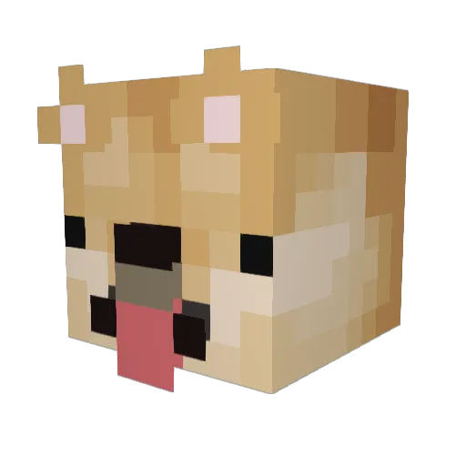 SapphirePawz Minecraft avatar head, 3D render