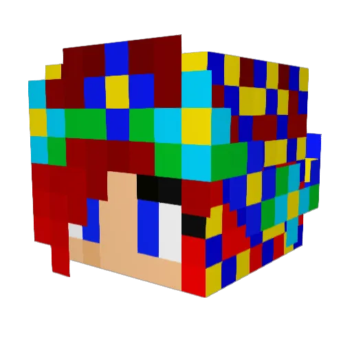 SapphireRose98 Minecraft avatar head, 3D render