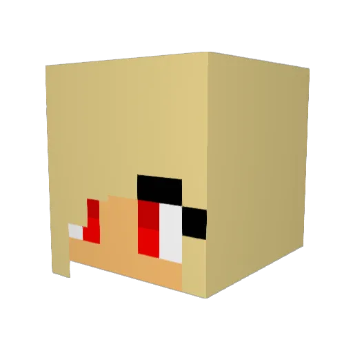 Sapphire_Gal Minecraft avatar head, 3D render