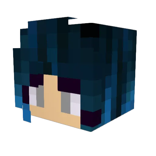 Sapphire_Rollins Minecraft avatar head, 3D render