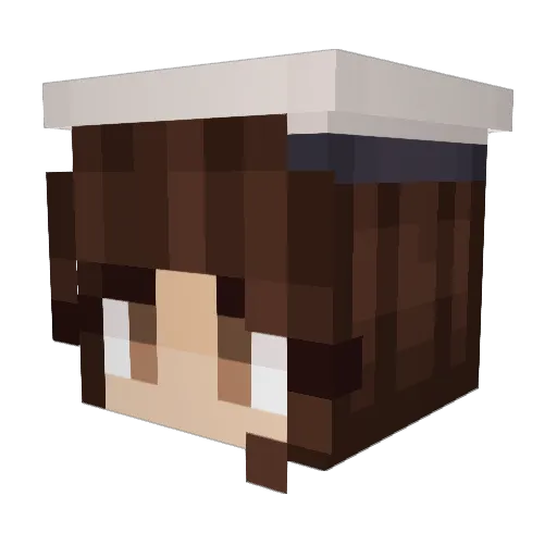 Sapphirist Minecraft avatar head, 3D render