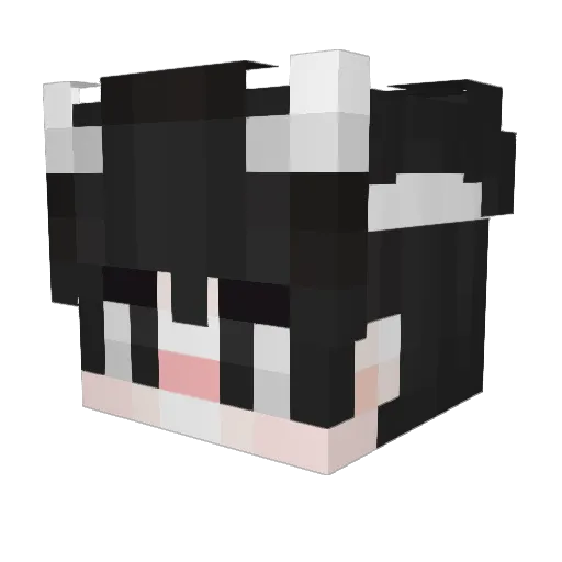 Sapphiruh Minecraft avatar head, 3D render