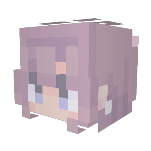 Sapphy12344 Minecraft avatar head, 3D render