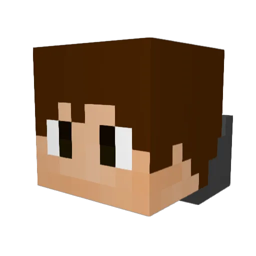 Sapphyrion Minecraft avatar head, 3D render