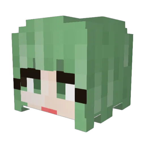 Sappletard Minecraft avatar head, 3D render