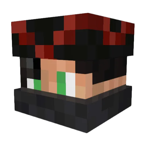 SappyMC Minecraft avatar head, 3D render