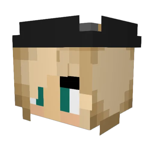 SappyPinata Minecraft avatar head, 3D render