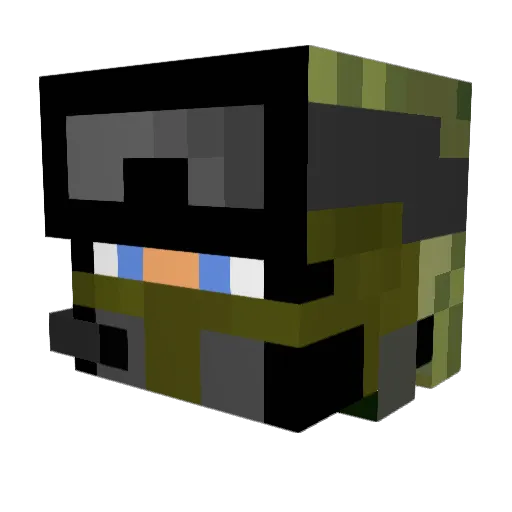 SapuJapu390 Minecraft avatar head, 3D render